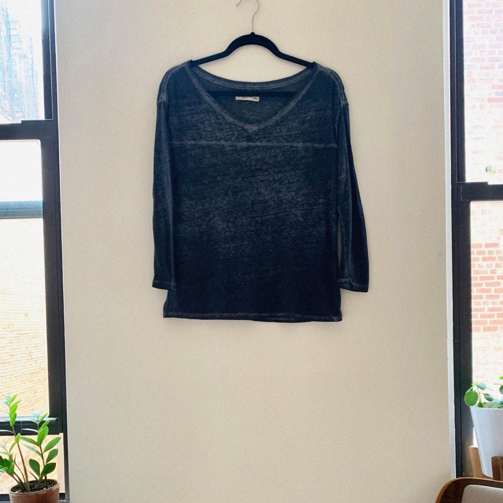 Abercrombie burnout 3/4 length tee